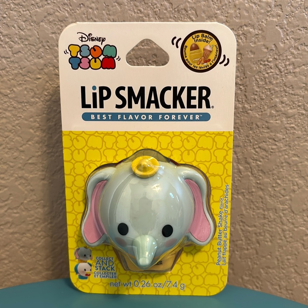 New in Package Dumbo Tsum Tsum Peanut Butter Shake Flavor Lip Smacker